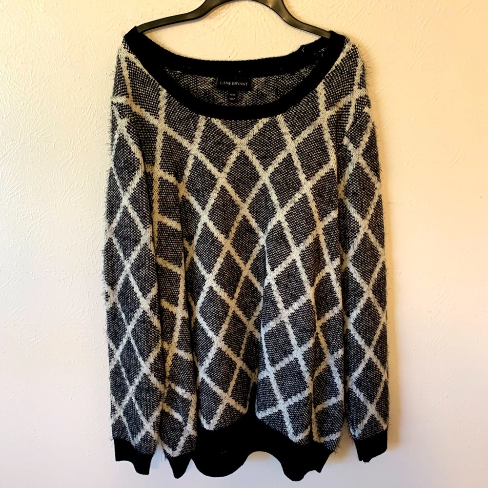 Lane Bryant Black and White Sweater